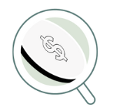 Position sizing magnifying glass